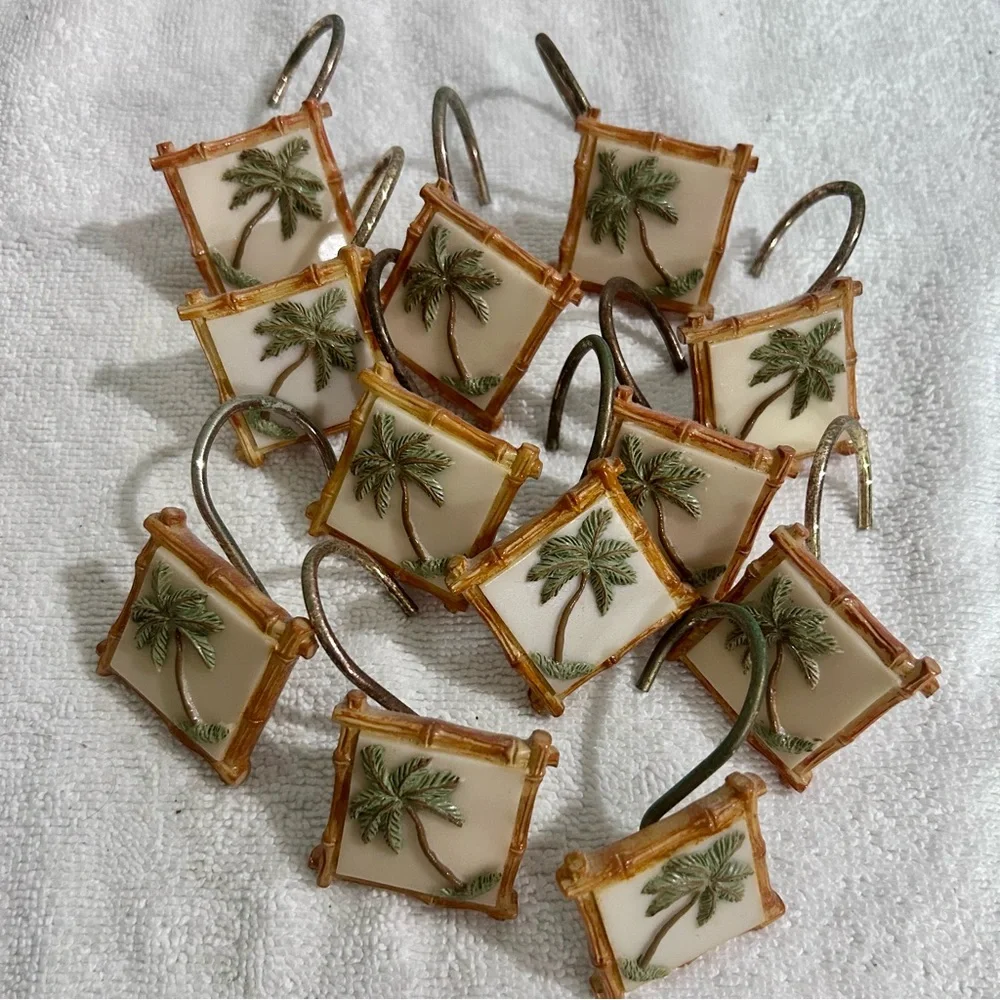 Palm Tree Bath Decor Set